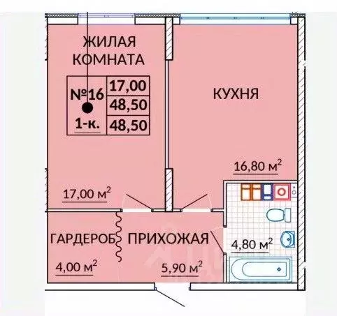 1-к кв. Крым, Судак Италика жилой комплекс (48.5 м) - Фото 2