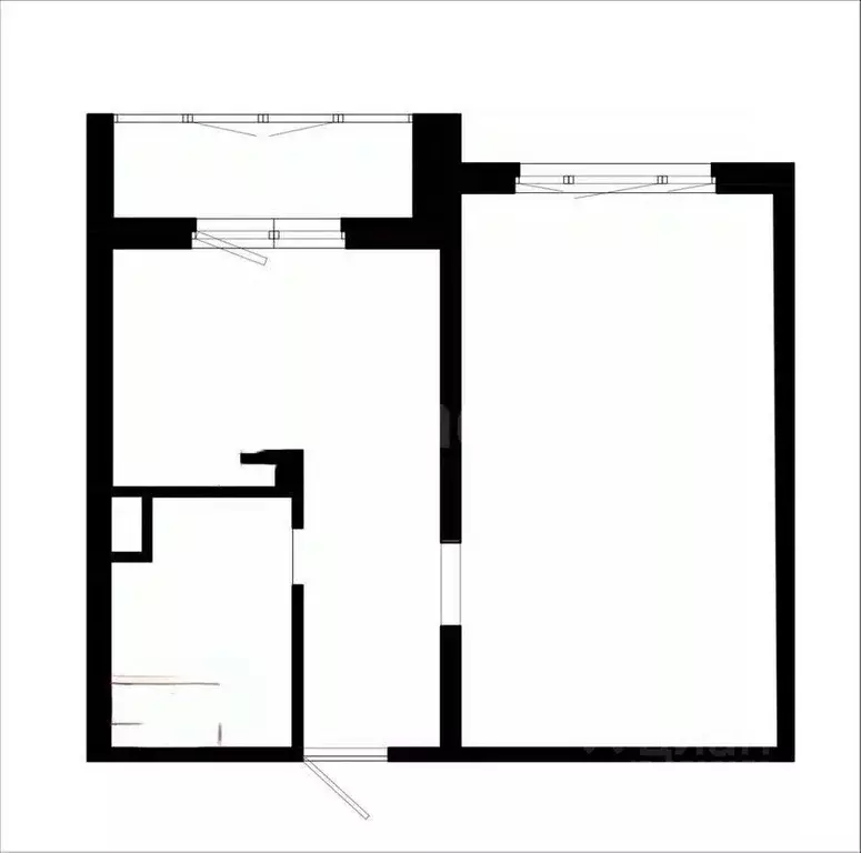 1-к кв. Татарстан, Казань Чистопольская ул., 79 (44.3 м) - Фото 2