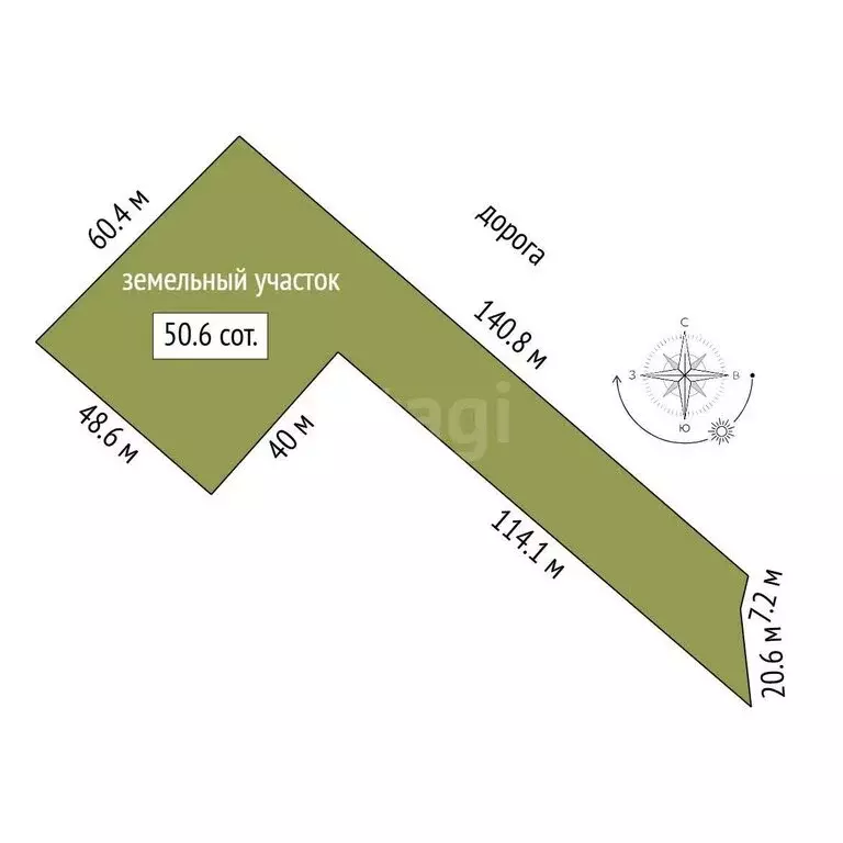 Участок в Старый Крым, улица Мустафаева (50.6 м) - Фото 1