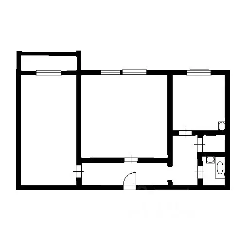 2-к кв. Челябинская область, Челябинск ул. Чайковского, 15 (52.7 м) - Фото 1