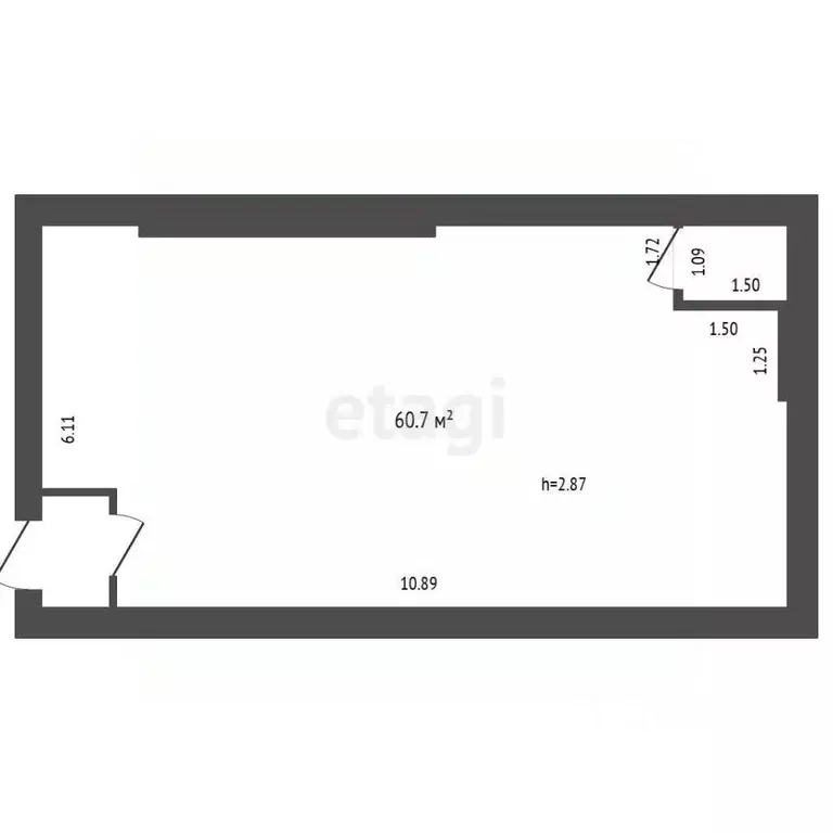 Торговая площадь в Орловская область, Орел Московское ш., 111Д (61 м) - Фото 2