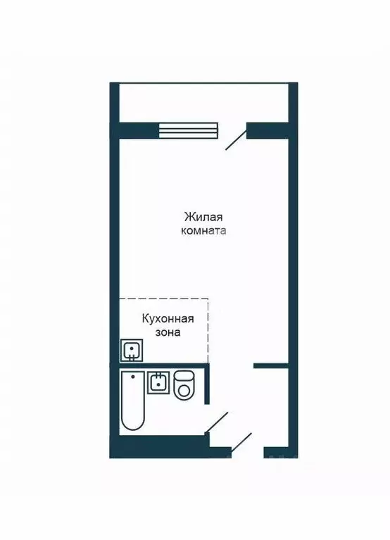 Студия Новосибирская область, Новосибирск ул. Твардовского, 22/3 (19.7 ... - Фото 2