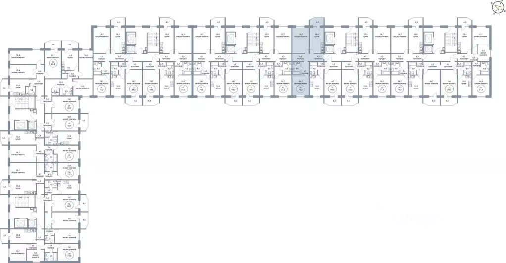 2-к кв. Ханты-Мансийский АО, Нефтеюганск 4-й мкр, 4к1 (71.3 м) - Фото 1