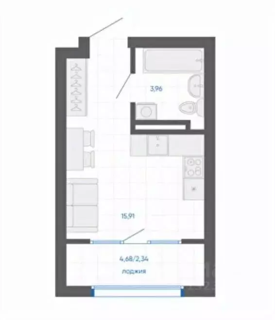 Студия Челябинская область, Челябинский городской округ, пос. ... - Фото 1