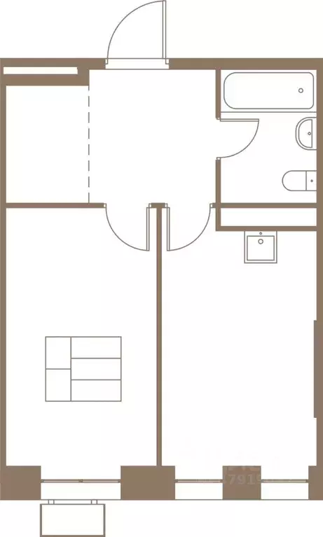 1-к кв. Московская область, Пушкино Фабрикант жилой комплекс, 1 (40.5 ... - Фото 1