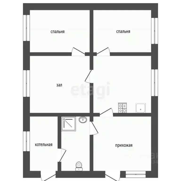 4-к кв. Свердловская область, Тугулымский муниципальный округ, пос. ... - Фото 1