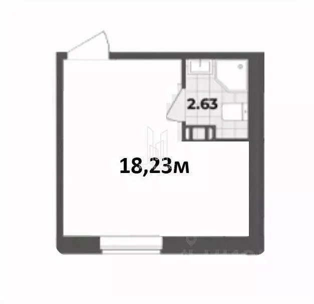 Студия Санкт-Петербург Лиговский просп., 127 (18.0 м) - Фото 2