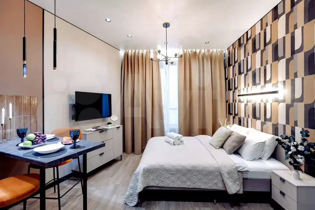 Апартаменты-студия, 28 м, 7/8 эт. - Фото 1