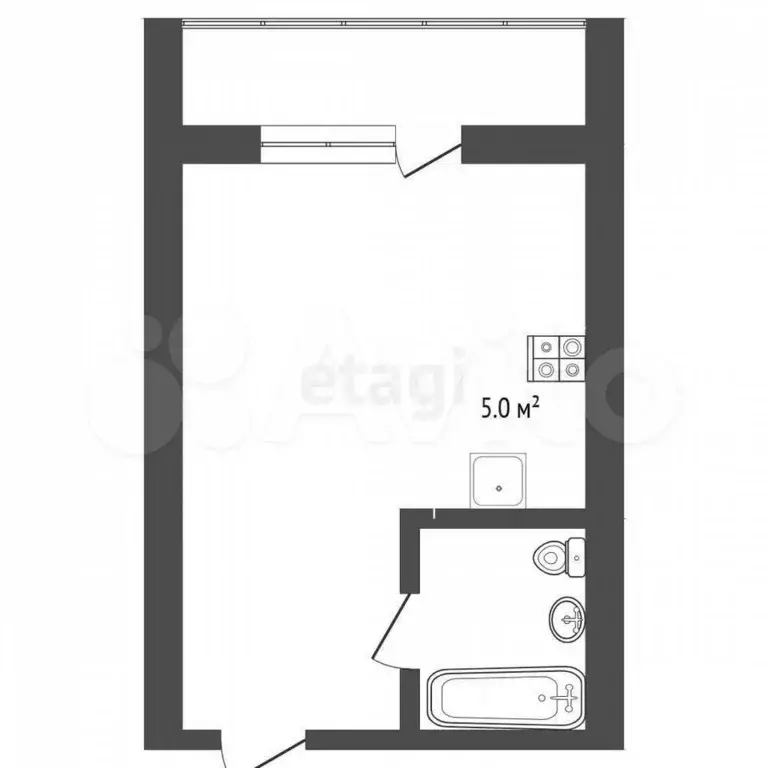 Квартира-студия, 23,1 м, 14/16 эт. - Фото 0