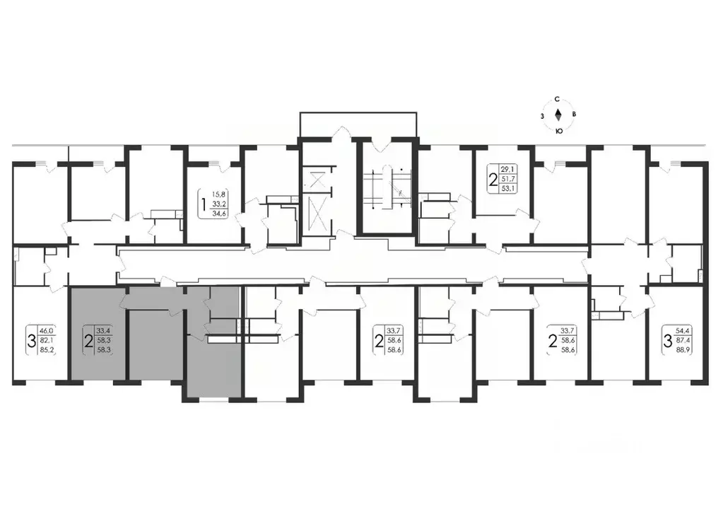 2-к кв. Воронежская область, Воронеж ул. Загоровского, 5/4 (58.3 м) - Фото 1