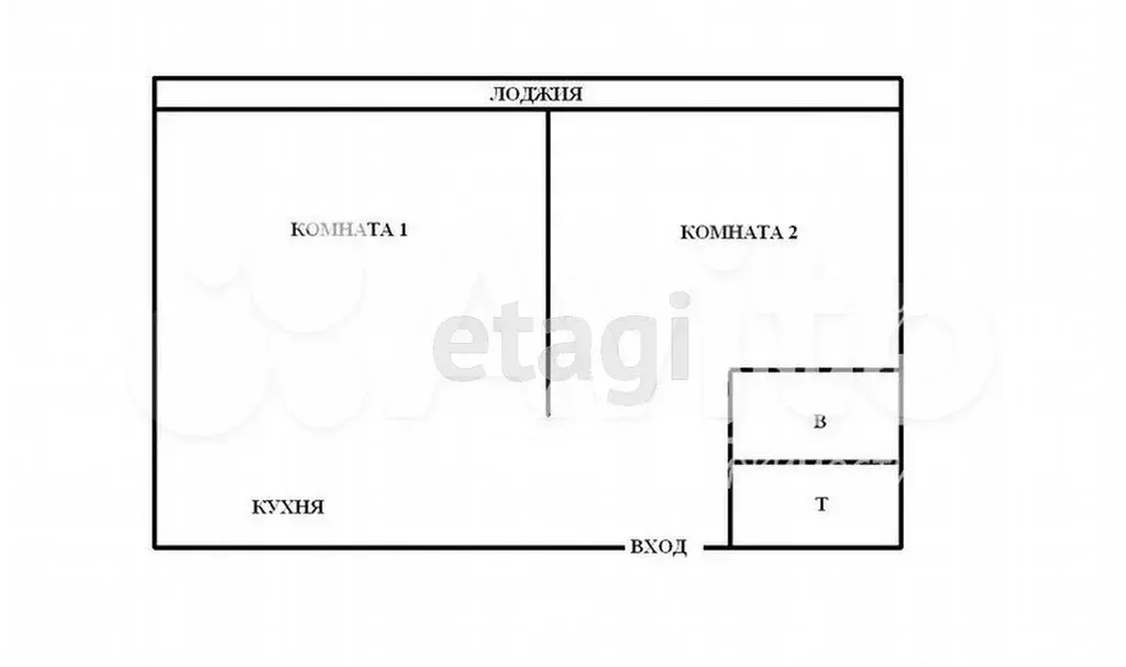 2-к. квартира, 36 м, 1/9 эт. - Фото 0