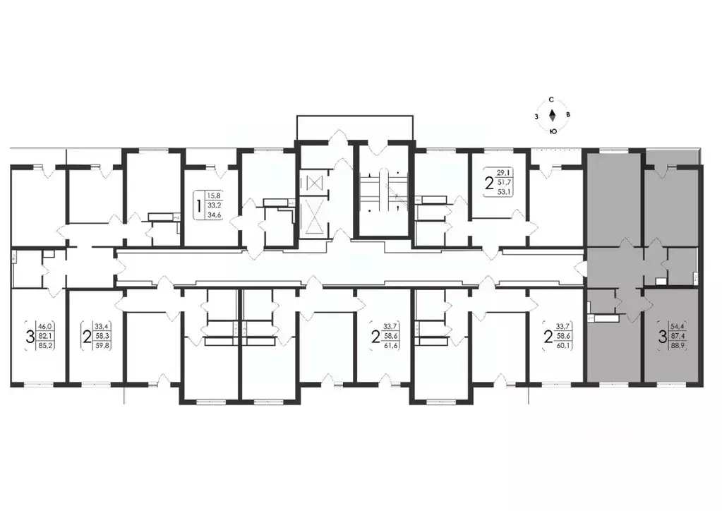 3-к кв. Воронежская область, Воронеж ул. Загоровского, 5/4 (88.9 м) - Фото 1