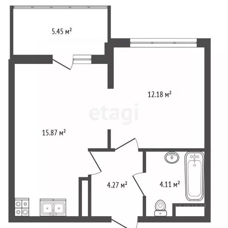 1-к кв. Санкт-Петербург Шувалово тер., ул. Береговая, 32к3 (36.3 м) - Фото 2