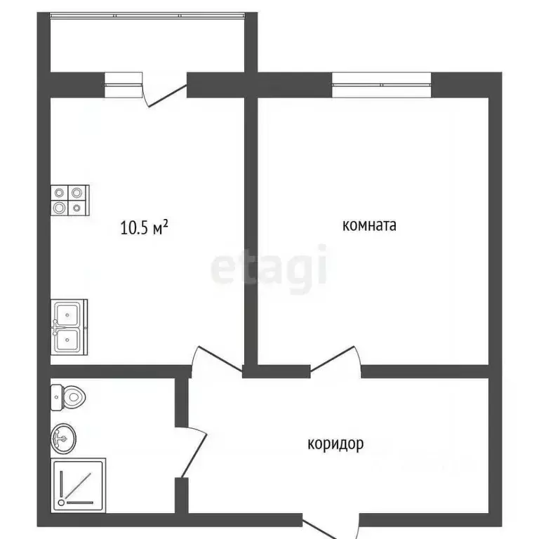 1-к кв. Костромская область, Кострома ул. Художников Шуваловых, 3 ... - Фото 2