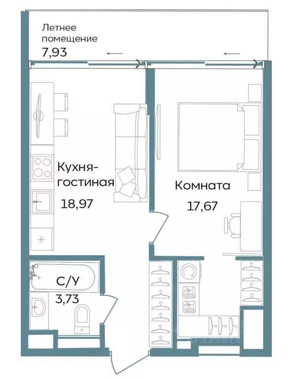 1-к кв. Крым, Саки ул. Морская (48.3 м) - Фото 0
