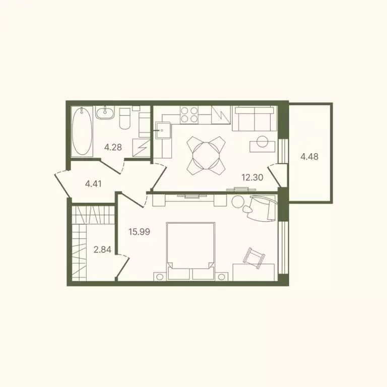 1-к кв. Ленинградская область, Тосно г. Тосненский район, Тосненское ... - Фото 1