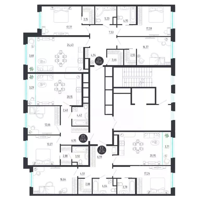 3-к кв. Тульская область, Тула  (111.65 м) - Фото 2