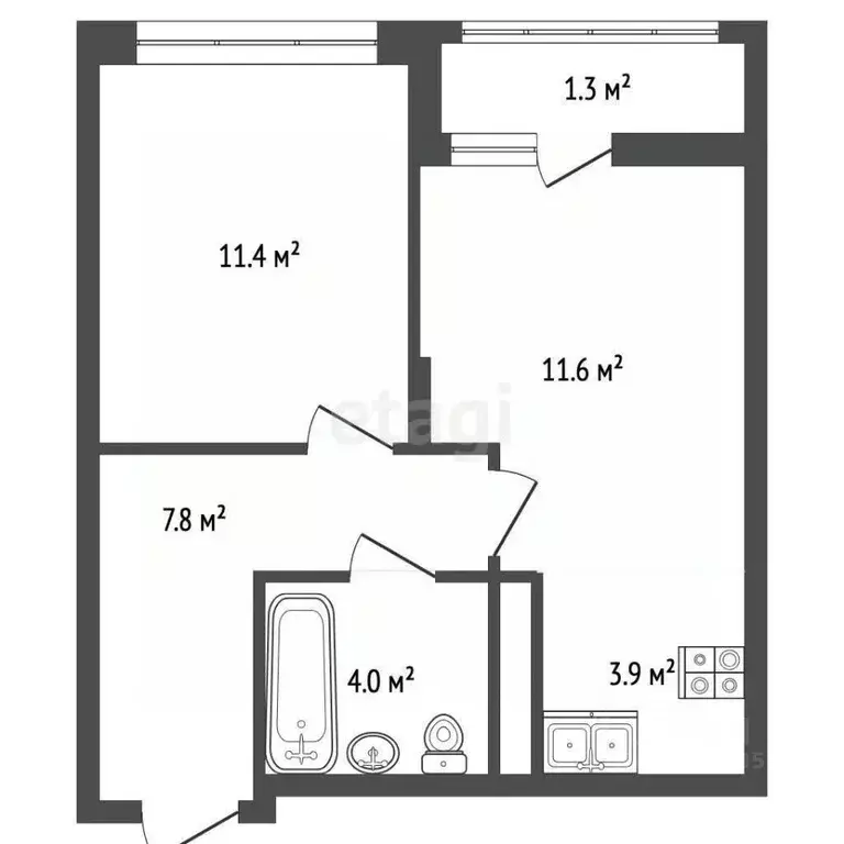 1-к кв. Москва ул. Лобановский Лес, 9 (40.0 м) - Фото 2