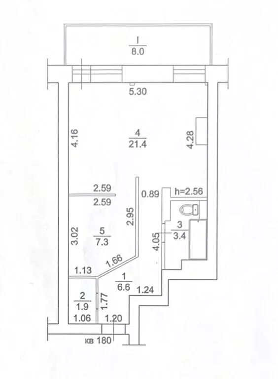 1-комнатная квартира: Томск, Большая Подгорная улица, 87 (41 м) - Фото 0