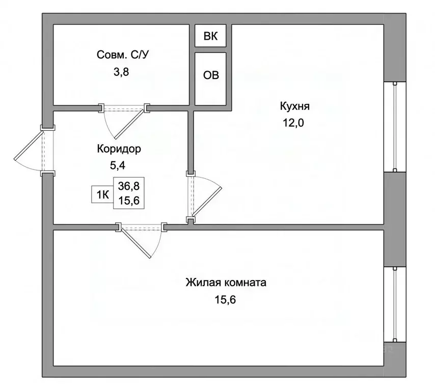 1-к кв. Московская область, Люберцы  (36.8 м) - Фото 1