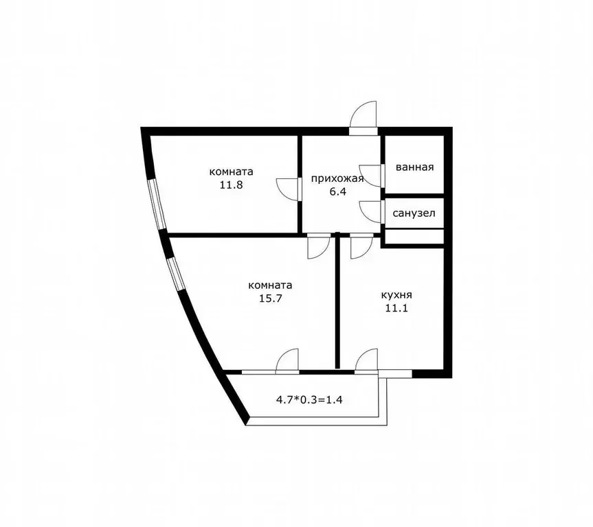 2-к кв. Краснодарский край, Краснодар Гаражная ул., 87к1 (50.0 м) - Фото 1