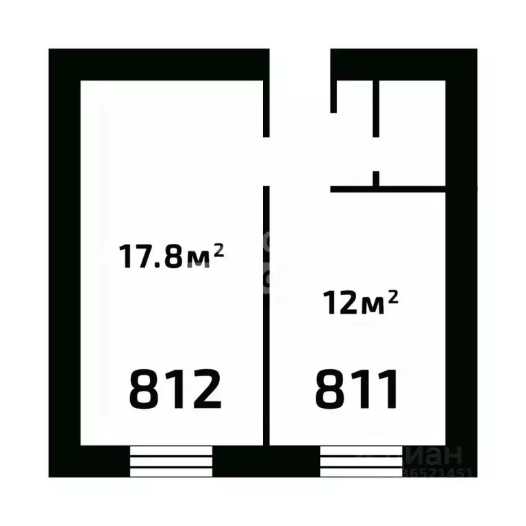 2-к кв. Башкортостан, Уфа ул. Красина, 13 (36.0 м) - Фото 2