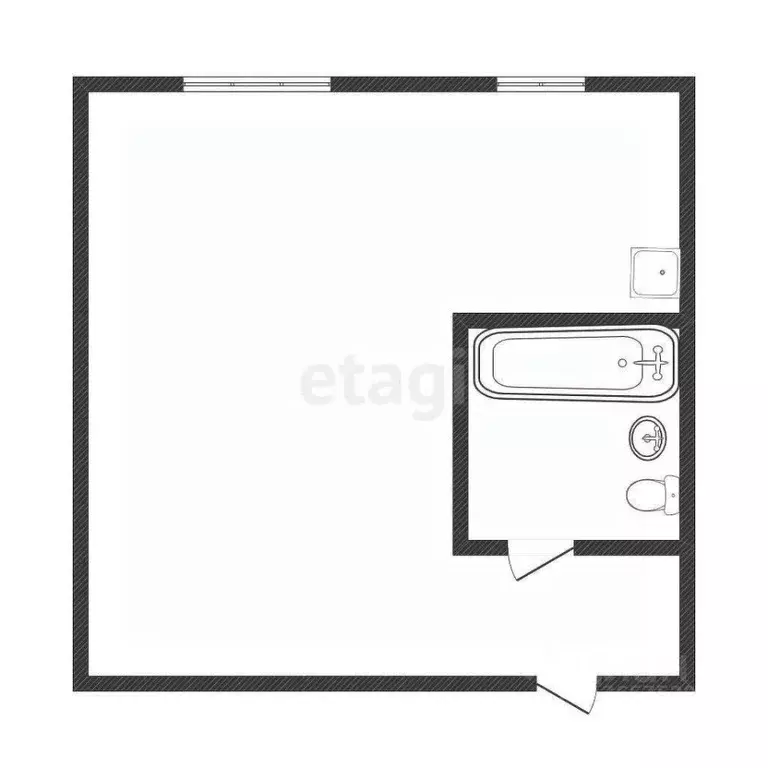 Студия Иркутская область, Иркутск Ямская ул., 51 (31.9 м) - Фото 2