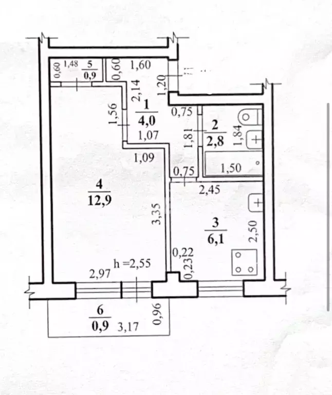 1-к кв. Забайкальский край, Чита Новобульварная ул., 82 (27.0 м) - Фото 2