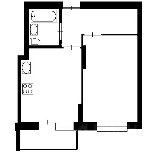 1-к кв. Татарстан, Казань ул. Рауиса Гареева, 103 (36.6 м) - Фото 1