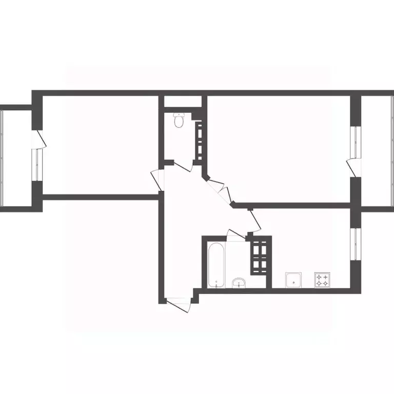 2-к кв. Омская область, Омск ул. Б.Г. Шаронова, 21 (56.6 м) - Фото 1