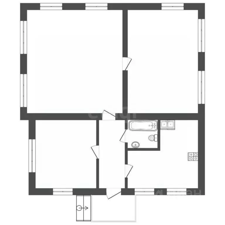 Дом в Костромская область, Кострома Полевая ул., 58 (109 м) - Фото 0