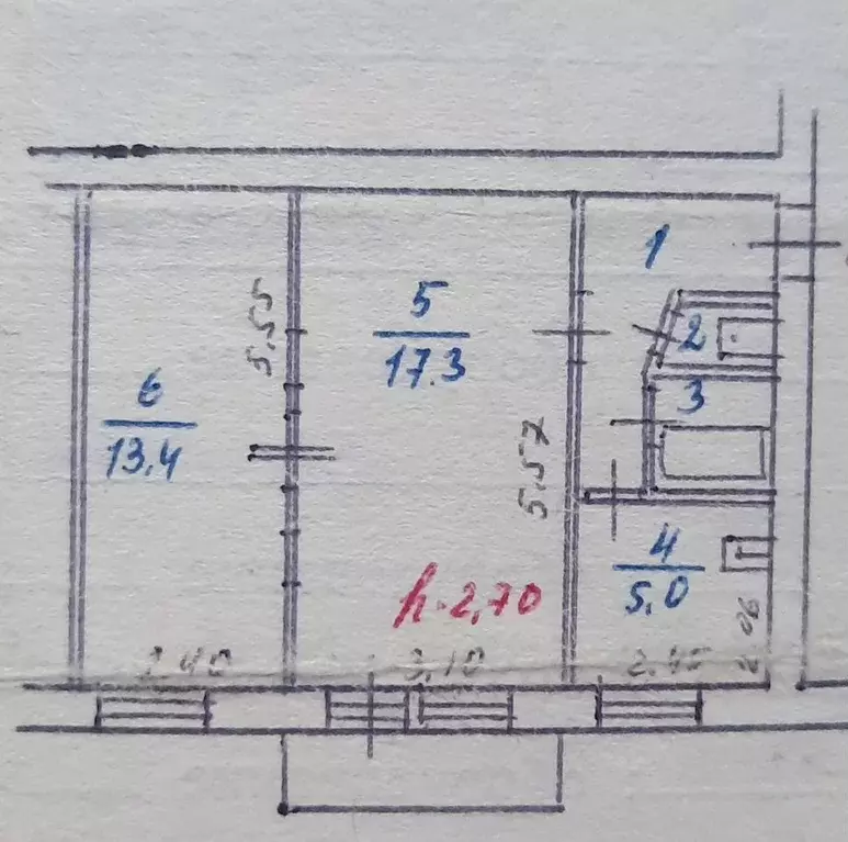 2-к кв. Ленинградская область, Всеволожский район, Кузьмоловский пгт ... - Фото 1