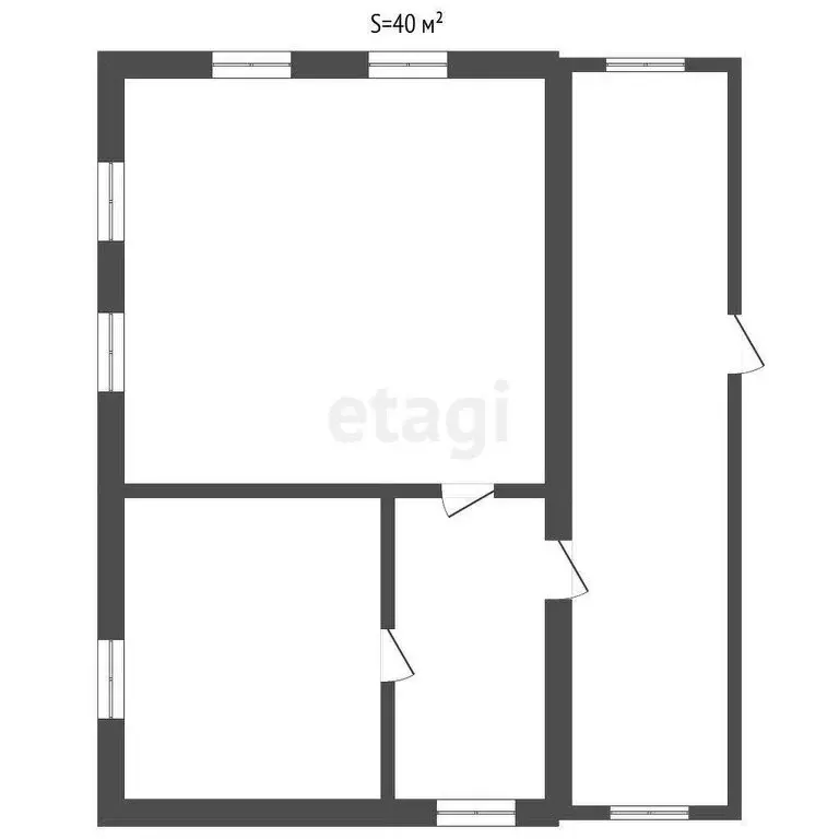 Дом в Заводоуковск, улица Герцена (41.3 м) - Фото 1