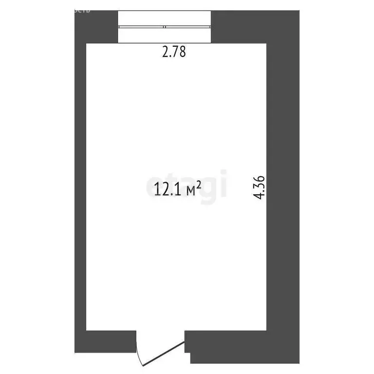 1к в -комнатной квартире ( м) - Фото 0