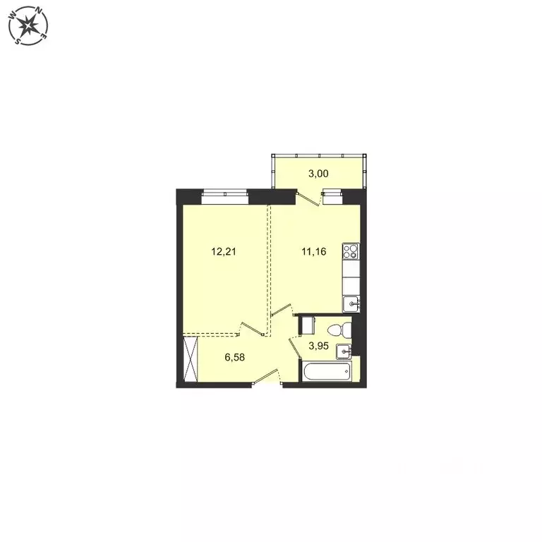 1-к кв. Иркутская область, Иркутский муниципальный округ, с. Мамоны ... - Фото 1