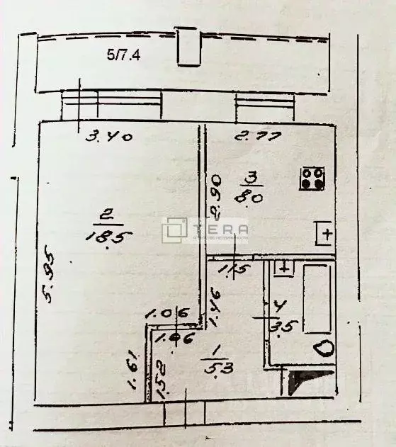 1-к кв. Башкортостан, Уфа ул. Генерала Горбатова, 3/3 (42.7 м) - Фото 2