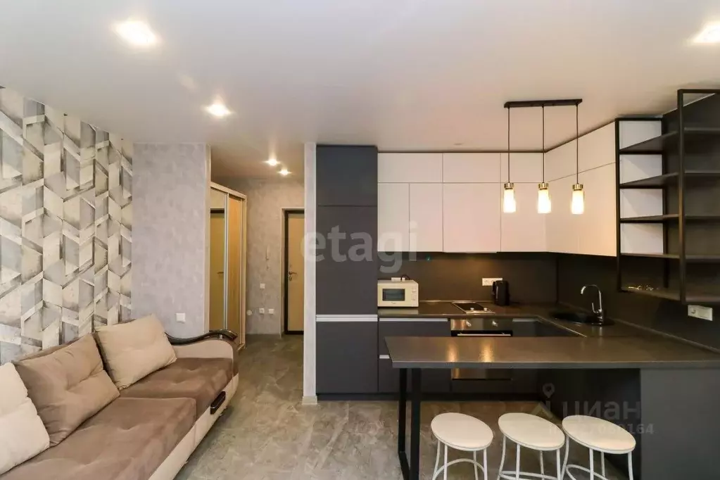 Студия Тюменская область, Тюмень ул. Червишевский Тракт, 47 (26.2 м) - Фото 2