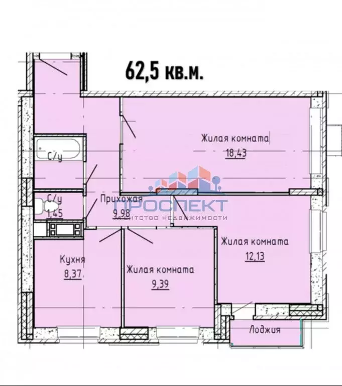 3-комнатная квартира: Ступино, улица Горького, 10 (62.5 м) - Фото 2