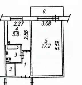 1-к кв. Новосибирская область, Искитим Нагорная ул., 14 (31.7 м) - Фото 1