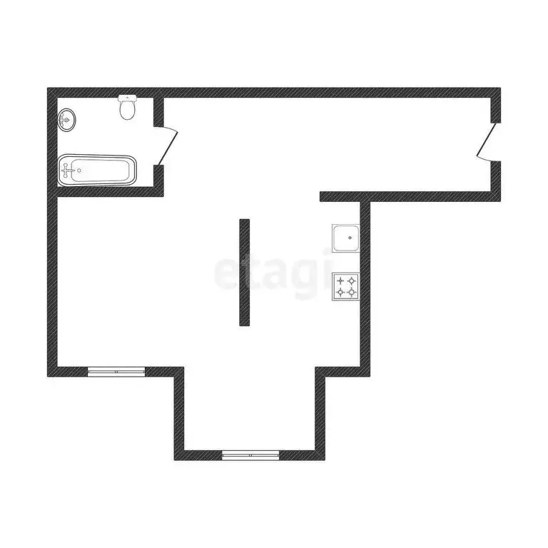 Квартира-студия: Белгород, Семейная улица, 13 (30 м) - Фото 0