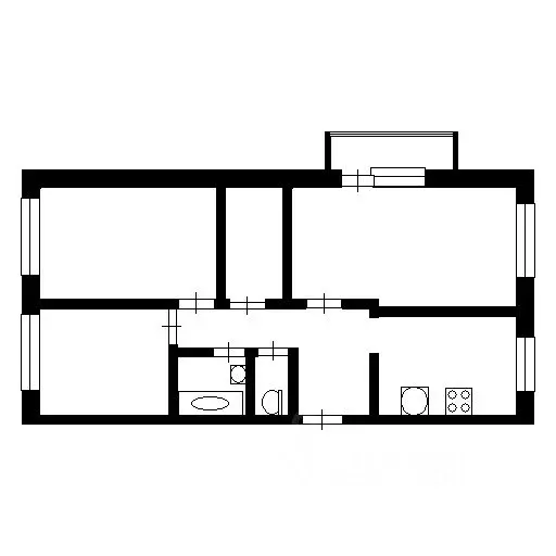3-к кв. Коми, Сыктывкар Тентюковская ул., 129 (69.6 м) - Фото 2