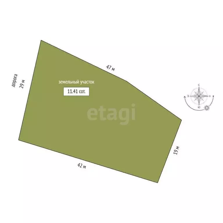 Участок в Заводоуковск, Октябрьская улица (11.4 м) - Фото 1