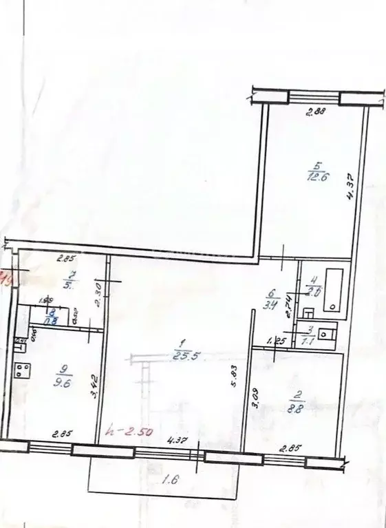 3-к кв. Забайкальский край, Чита ул. Столярова, 87 (71.5 м) - Фото 1