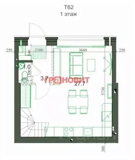 Таунхаус в Новосибирская область, Новосибирский район, Мичуринский ... - Фото 0
