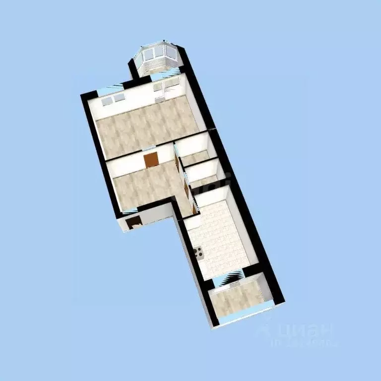 3-к кв. Башкортостан, Уфа ул. Маршала Жукова, 2/6 (105.0 м) - Фото 2