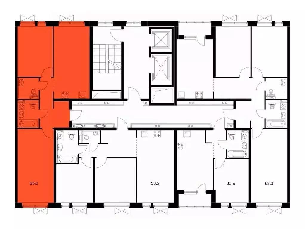 2-к кв. Тюменская область, Тюмень Полевая ул., 117к4 (65.2 м) - Фото 1