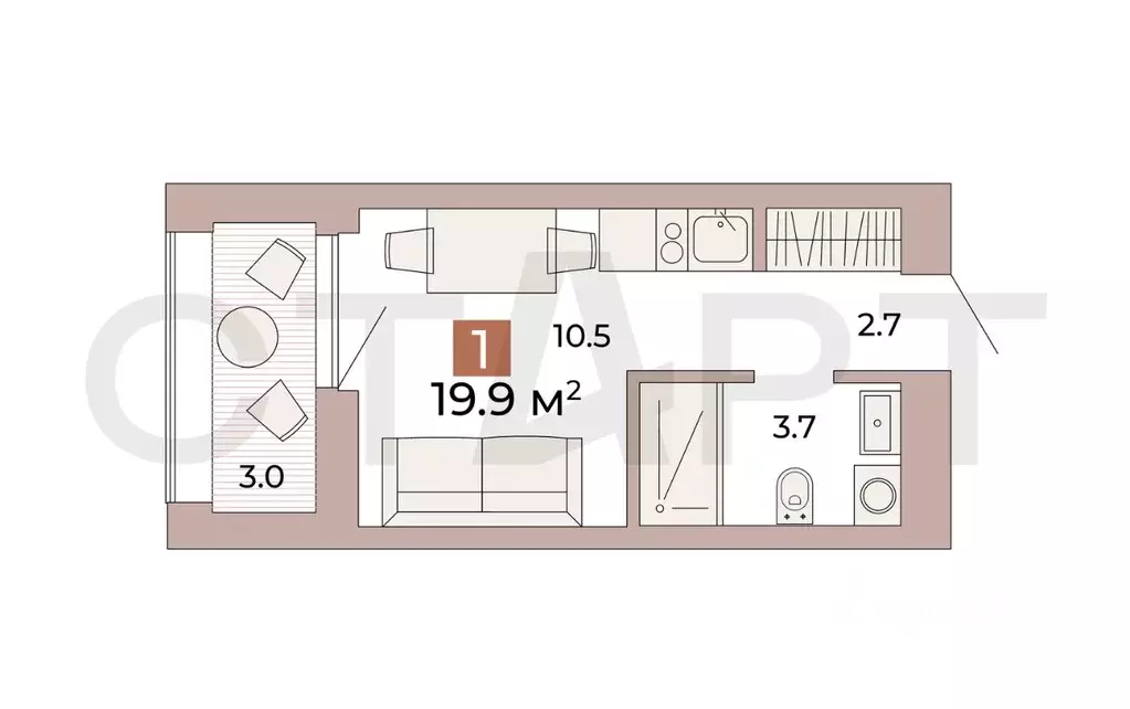 Студия Новосибирская область, Новосибирск Большевистская ул., 88 (19.9 ... - Фото 1