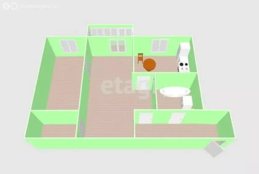 2-комнатная квартира: Южно-Сахалинск, проспект Мира, 367 (45 м) - Фото 1