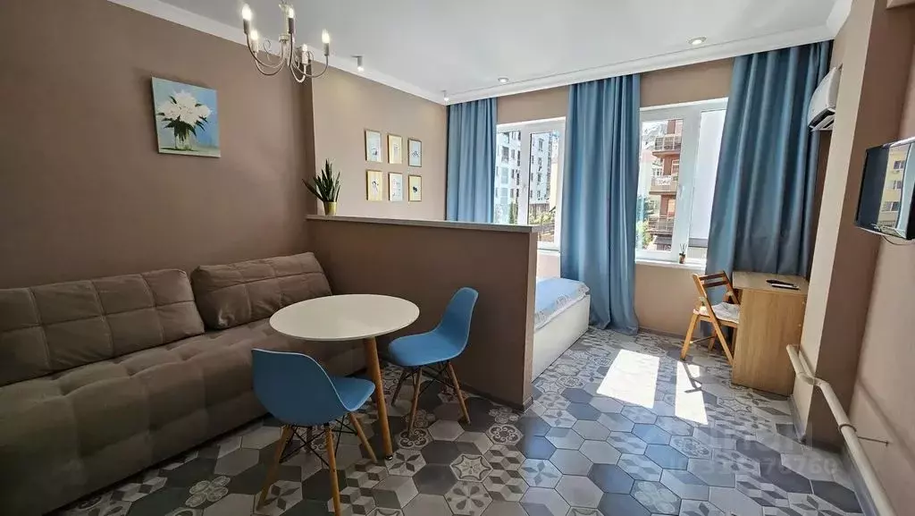 Студия Краснодарский край, Сочи Мамайка мкр, ул. Волжская, 32 (30.0 м) - Фото 0
