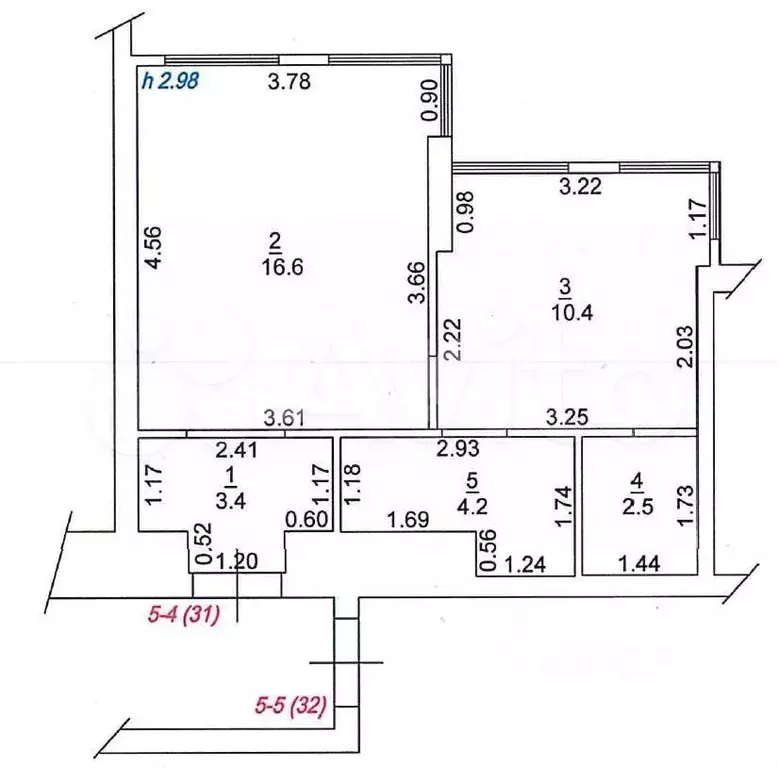 1-к. квартира, 37,5 м, 5/8 эт. - Фото 0